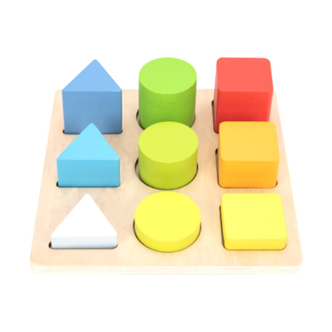 Colour & Shape Sorter Wooden Puzzle - Wooden Toys
