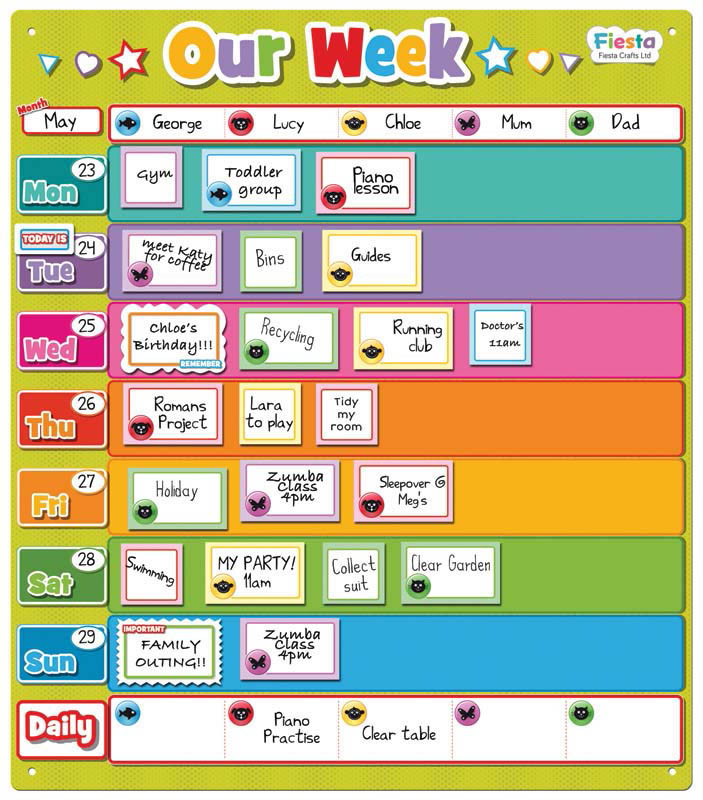 Magnetic Our Week Organiser| Educational Toys