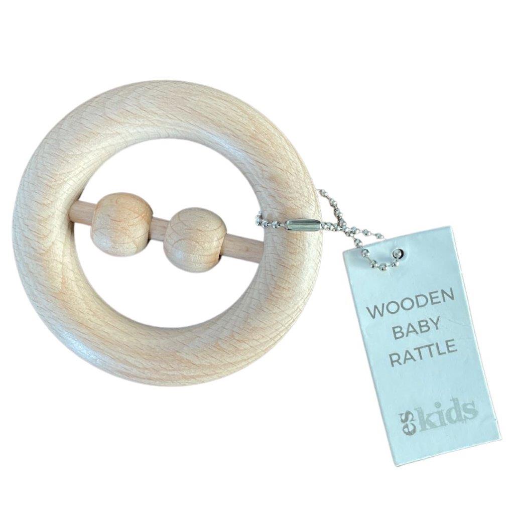 Ring Wooden Baby Rattle - Wooden Baby Toys