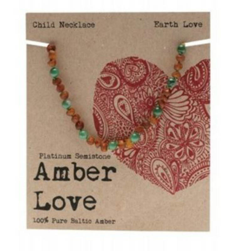 Amber Love Child Necklace Earth Love