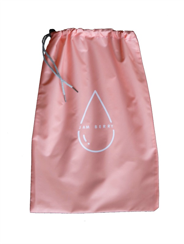 Jam Berry 100% Waterproof drawstring Wet Stuff Bag Peachy Pink