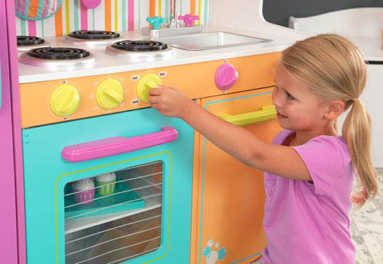 Kidkraft Kids Play Kitchens Deluxe Big And Bright Kitchen Extra 9139 