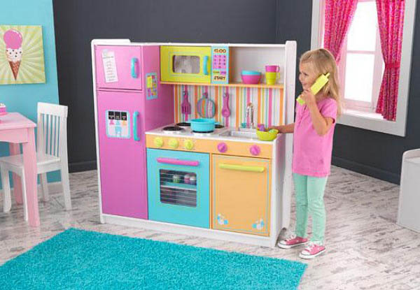 Kidkraft Kids Play Kitchens Deluxe Big And Bright Kitchen Main 524308 5372 