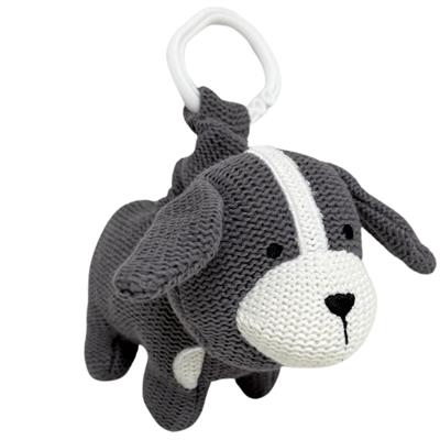 Knitted Dog Pram Toy