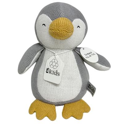 Knitted Musical Penguin Grey