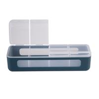 Melii Luxe 4 Compartment Snackle Box Blue