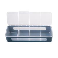 Melii Luxe 4 Compartment Snackle Box Blue