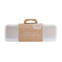 Melii Luxe 4 Compartment Snackle Box Ivory