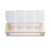 Melii Luxe 4 Compartment Snackle Box Ivory