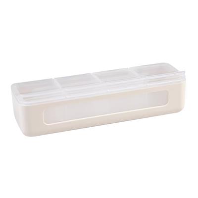 Melii Luxe 4 Compartment Snackle Box Ivory