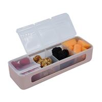 Melii Luxe 4 Compartment Snackle Box Pink