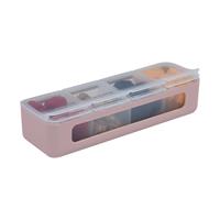 Melii Luxe 4 Compartment Snackle Box Pink