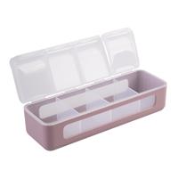 Melii Luxe 4 Compartment Snackle Box Pink