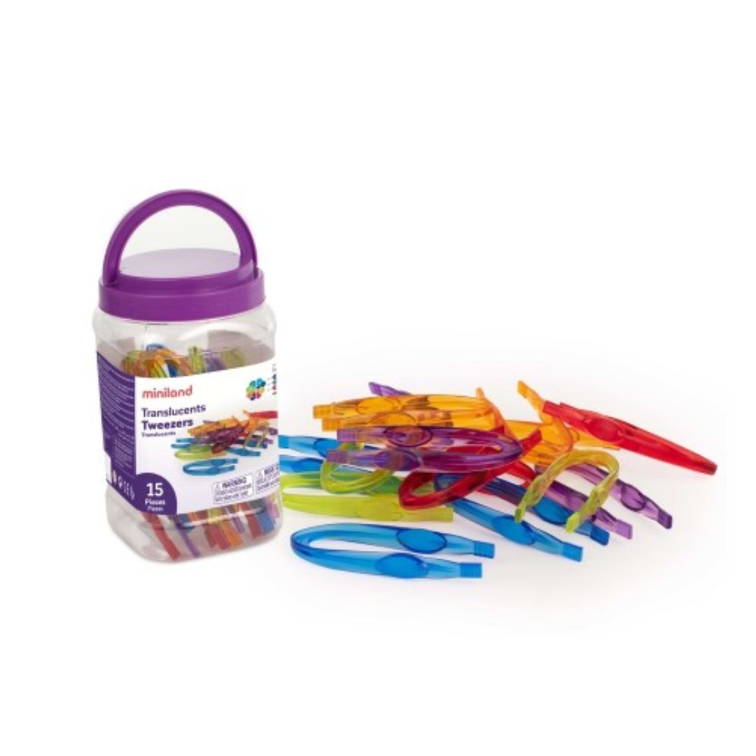 Miniland Translucent Tweezers - Educational toys