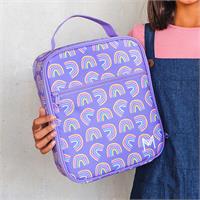 MontiiCo Insulated Large Lunch Bag and Ice Pack Rainbows