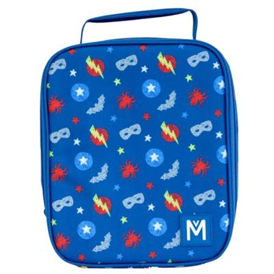 MontiiCo Insulated Large Lunch Bag and Ice Pack Superhero