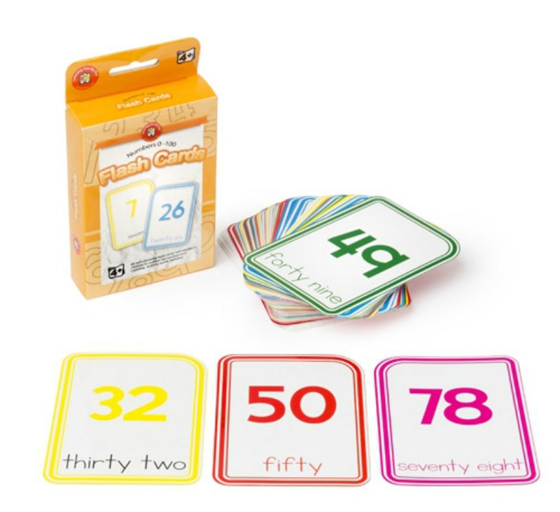 Numbers 0 100 Flash Cards