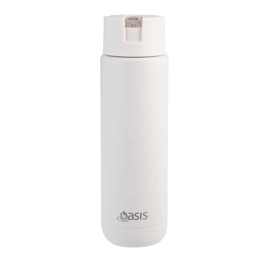 Oasis Ceramic Stainless Steel Triple Wall Insulated Moda Bottle (700ml) Alabaster