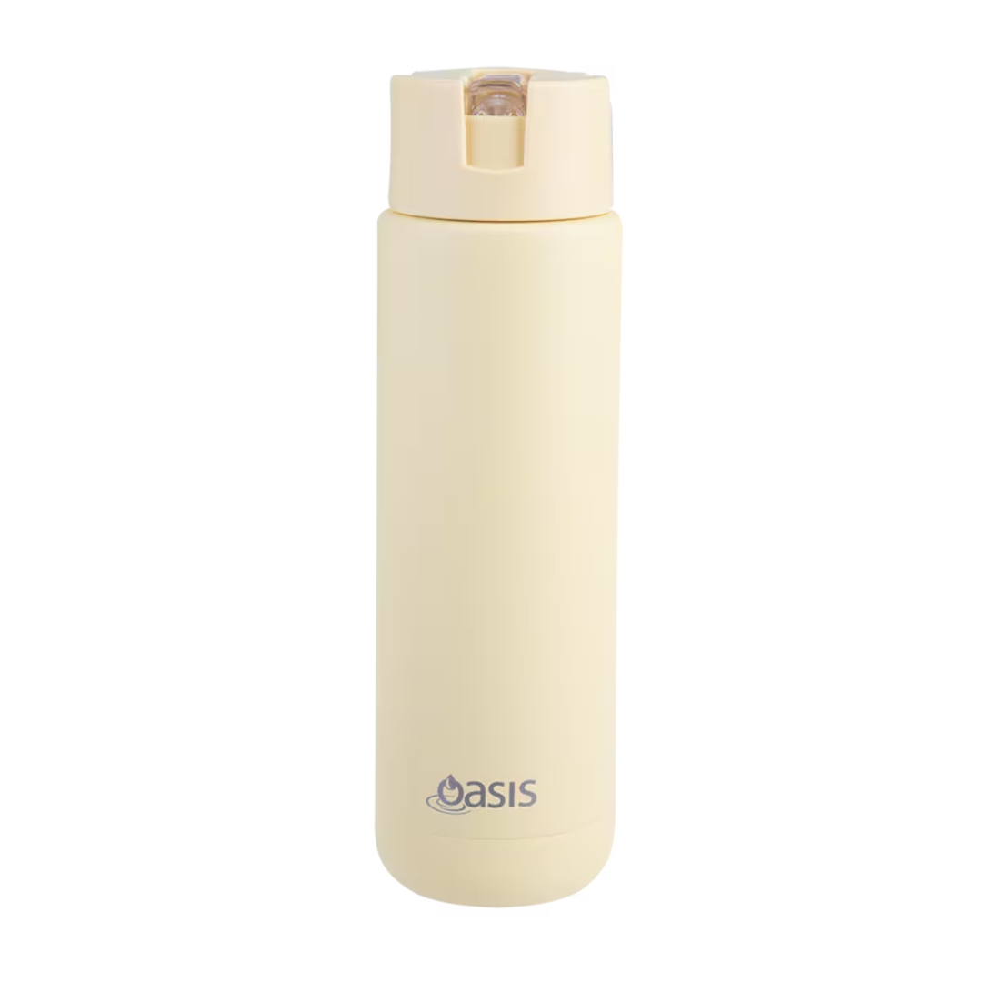 Oasis Ceramic Stainless Steel Triple Wall Insulated Moda Bottle (700ml) Daffodil