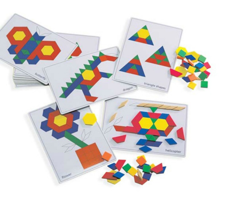 Pattern Block Picture Cards 20pcs| Educational Toys