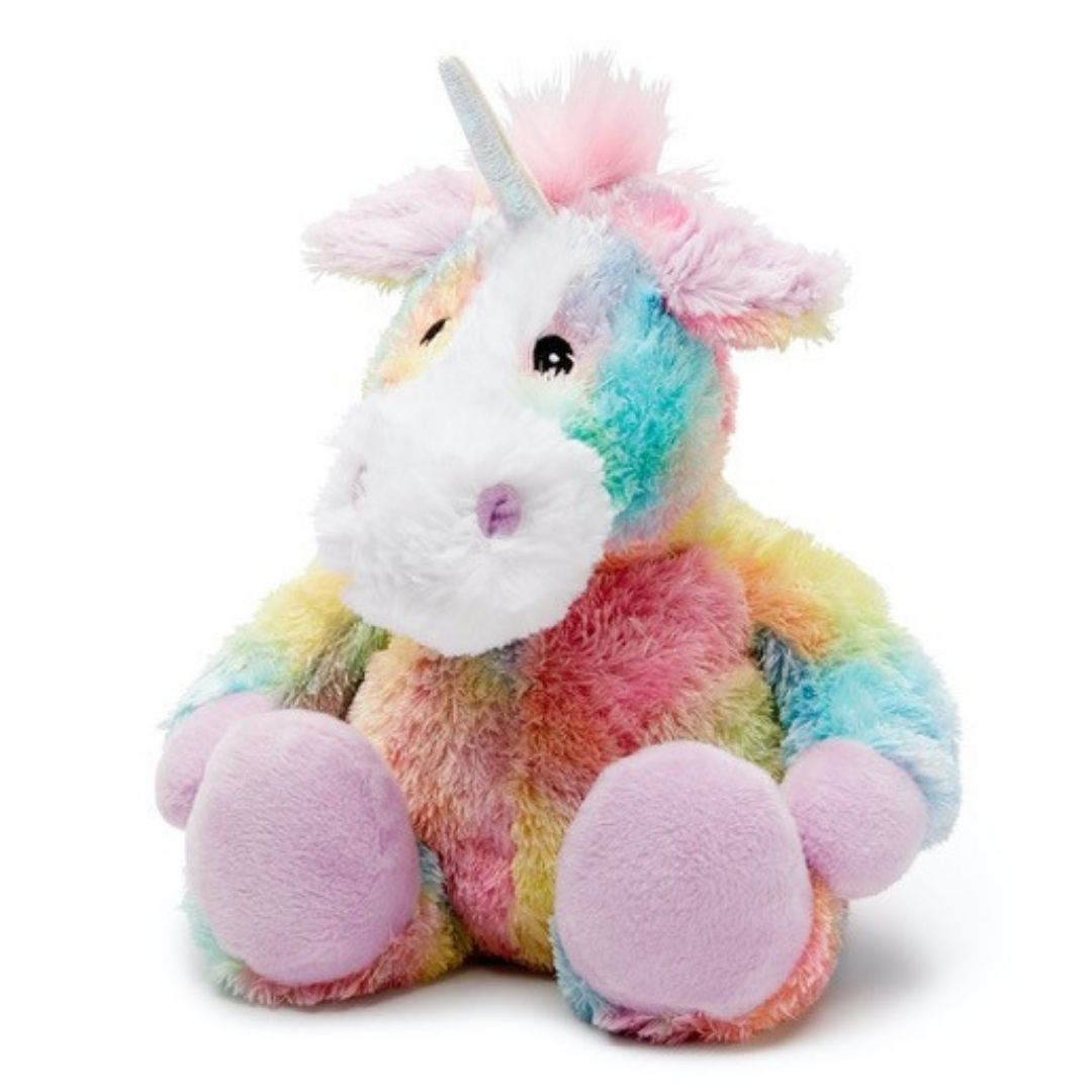Rainbow Unicorn Heat and Cool Soft Toy - Cozy Plush
