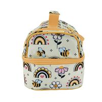 Sachi Insulated Double Decker Lunch Bag - Busy Bees