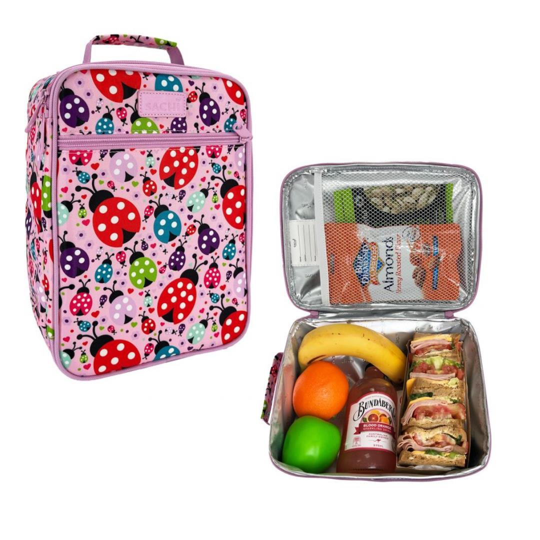 Sachi Insulated Lovely Ladybugs Lunch Bag - Kids Lunchbags