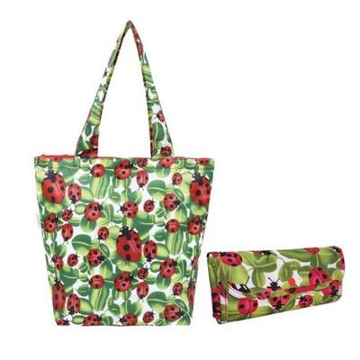 Sachi Insulated Market Tote Lady Bug