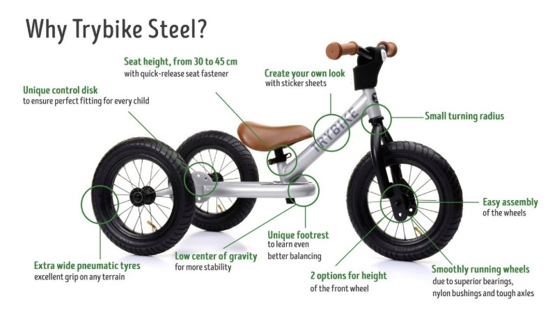 steel balance bike